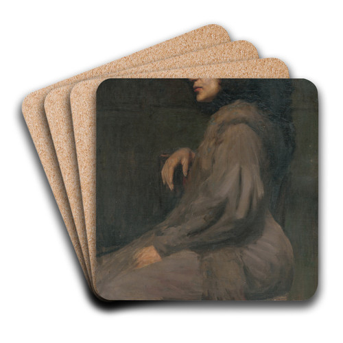 Study of a Model by Elemr Halsz-Hradil Art Drink Coaster set Study of a Model by Elemr Halsz-Hradil Art Drink Coaster set