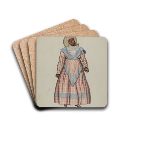 Puppet - Liza by Bertha Semple Drink Coasters - set of 4