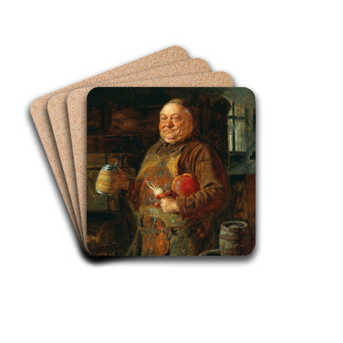 A Friar by Eduard von Grtzner Drink Coasters - set of 4