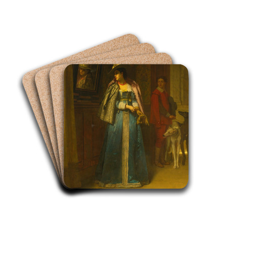 A Sideways Glance by Florent Willems Drink Coasters - set of 4