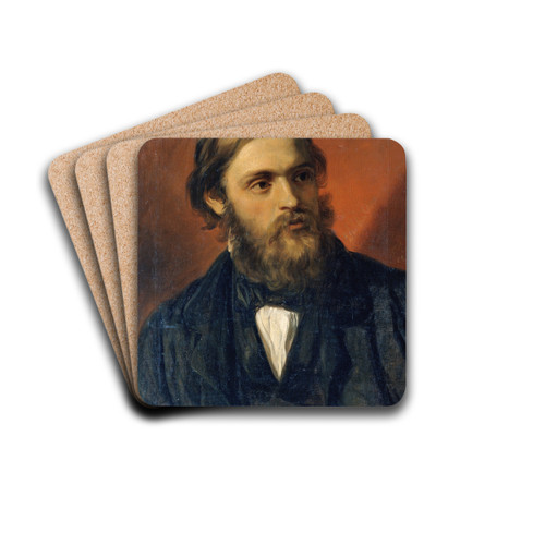 Hofrat Burian by Carl Rahl Drink Coasters - set of 4