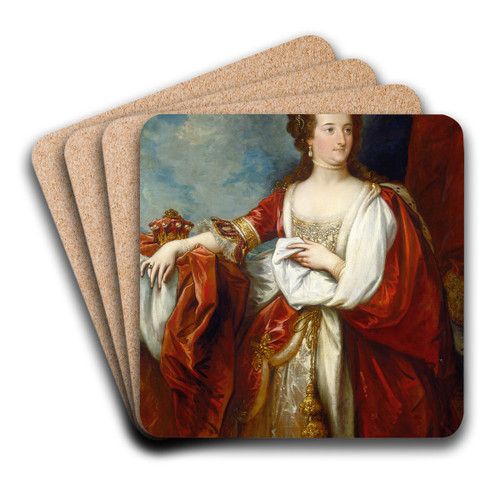 Elizabeth,Countess of Effingham by Benjamin West Art Drink Coaster set