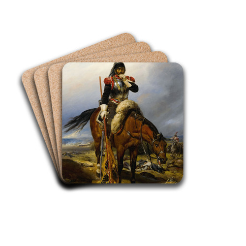 The Field Of Battle by Paul Delaroche Drink Coasters - set of 4