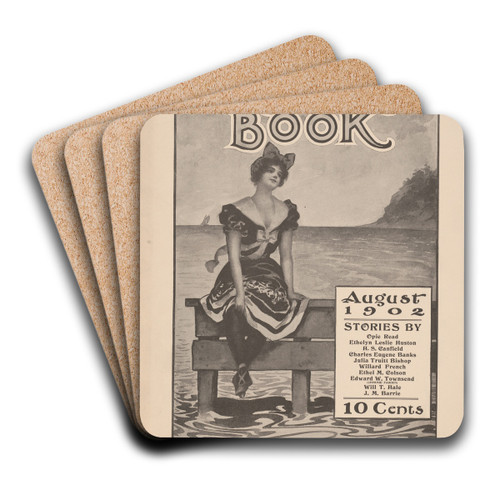 10 story book, August by Ike Morgan Art Drink Coaster set