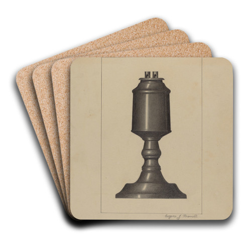 Lamp by Eugene Barrell Art Drink Coaster set