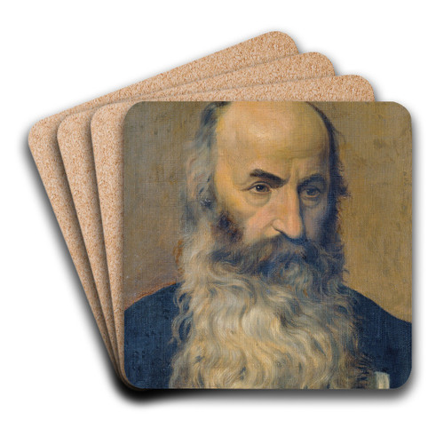 Studienkopf eines brtigen Mannes II by Joseph Hasslwander Art Drink Coaster set Studienkopf eines brtigen Mannes II by Joseph Hasslwander Art Drink Coaster set