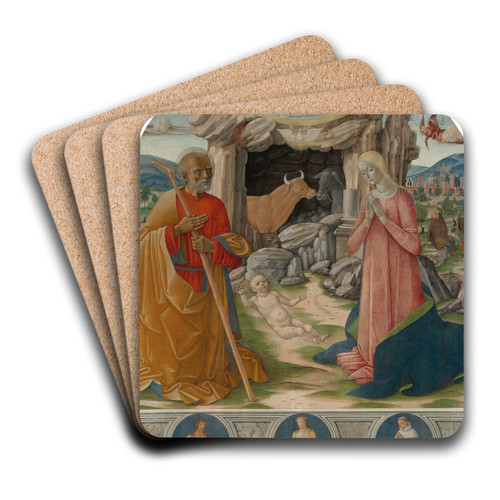 The Nativity by Benvenuto di Giovanni Art Drink Coaster set