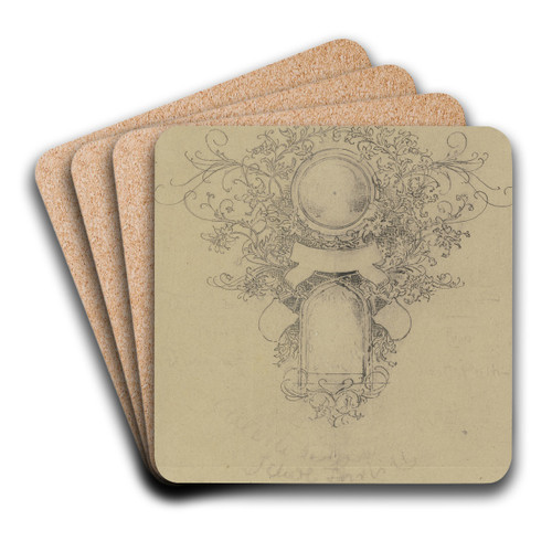 Ornament by Anton Burger Art Drink Coaster set