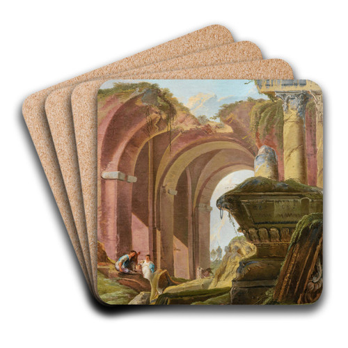 Roman Capriccio by French School Art Drink Coaster set