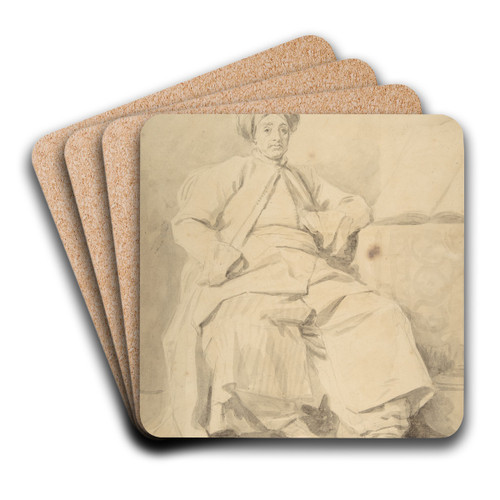 The Sultan by Jean-Honor Fragonard Art Drink Coaster set