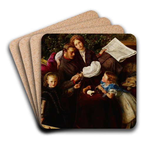 Peace Concluded by Sir John Everett Millais Art Drink Coaster set Peace Concluded by Sir John Everett Millais Art Drink Coaster set