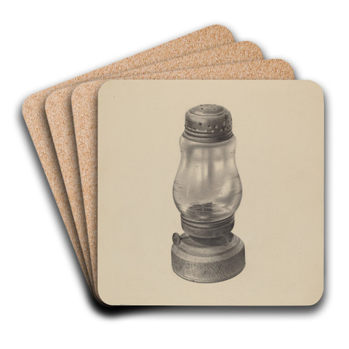 Kerosene Lantern by Amelia Tuccio Art Drink Coaster set