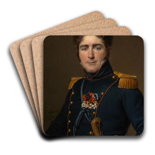 Comte Henri-Amde-Mercure De Turenne-D'aynac by Jacques Louis David Art Drink Coaster set Comte Henri-Amde-Mercure De Turenne-D'aynac by Jacques Louis David Art Drink Coaster set