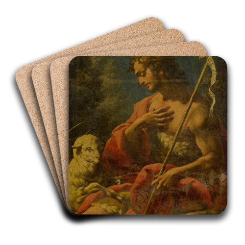 Saint John the Baptist by Corrado Giaquinto Art Drink Coaster set