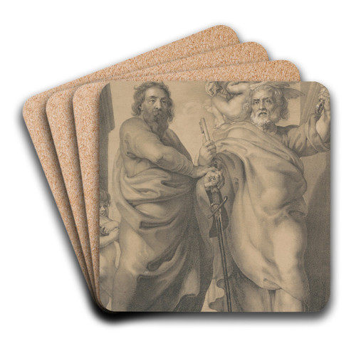 Saints Peter and Paul by Peter Paul Rubens Art Drink Coaster set