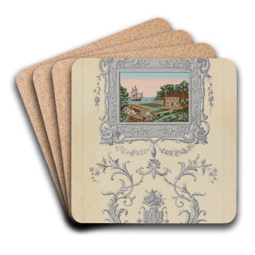 Wall Paper by Nicholas Acampora Art Drink Coaster set Wall Paper by Nicholas Acampora Art Drink Coaster set
