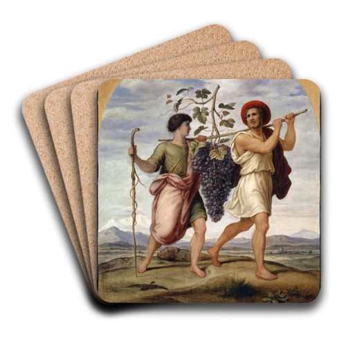 The Explorers of Canaan by Johann Heinrich Ferdinand Olivier Art Drink Coaster set