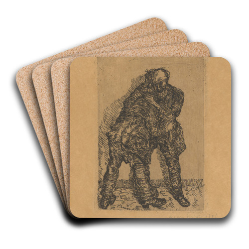 Het gevecht by James Ensor Art Drink Coaster set