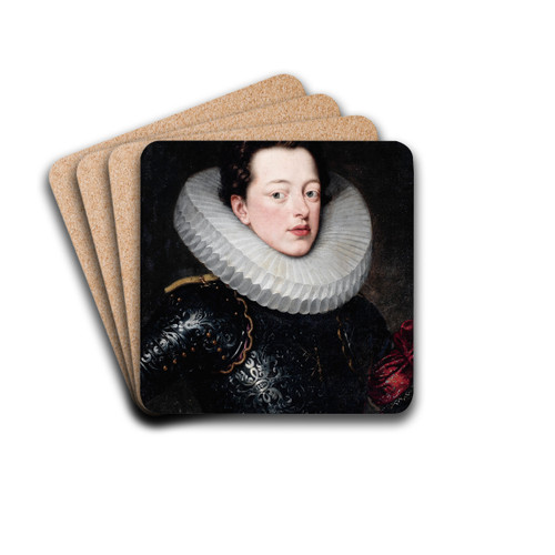 Francesco Gonzaga, Duke Of Mantua by Frans Pourbus The Younger Drink Coasters - set of 4 Francesco Gonzaga, Duke Of Mantua by Frans Pourbus The Younger Drink Coasters - set of 4