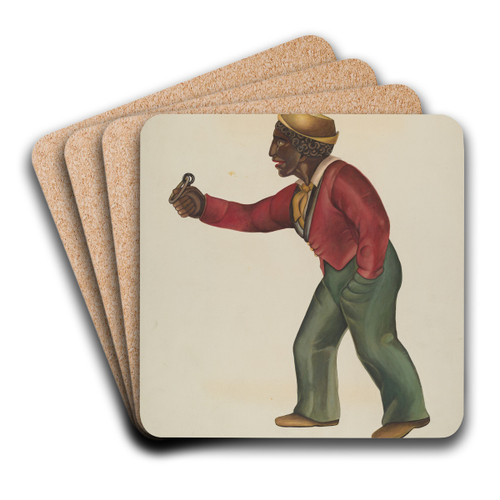 Hitching Post by Norma Lockwood Art Drink Coaster set