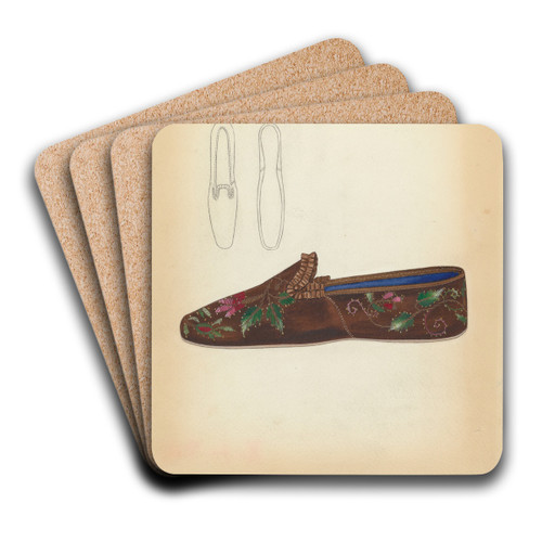 Lady's Slipper by Esther Hansen Art Drink Coaster set