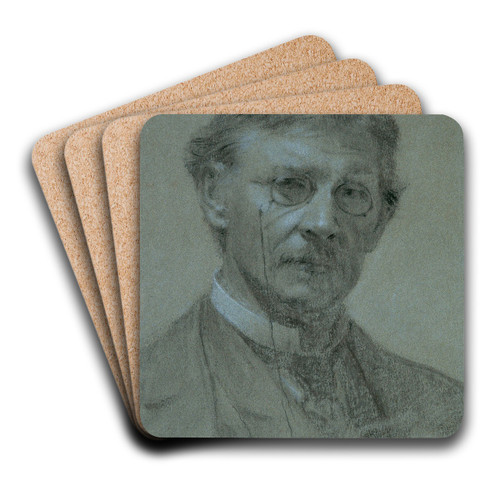 Selbstbildnis by Leopold Carl Mller Art Drink Coaster set