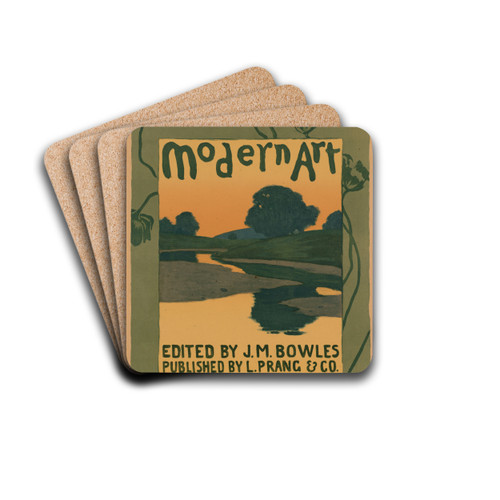 Modern art edited by J. M. Bowles by Arthur Wesley Dow Drink Coasters - set of 4