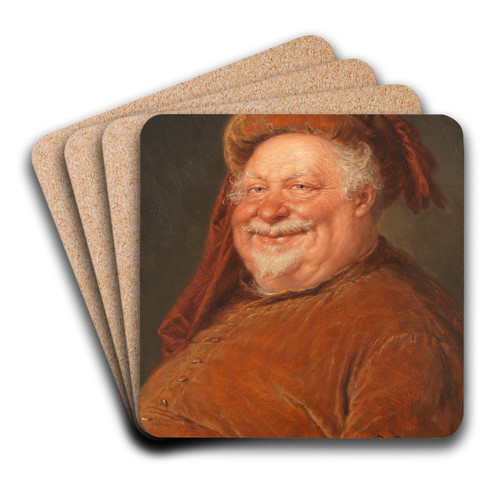 Falstaff by Eduard von Grtzner Art Drink Coaster set