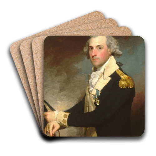 Matthew Clarkson by Gilbert Stuart Art Drink Coaster set