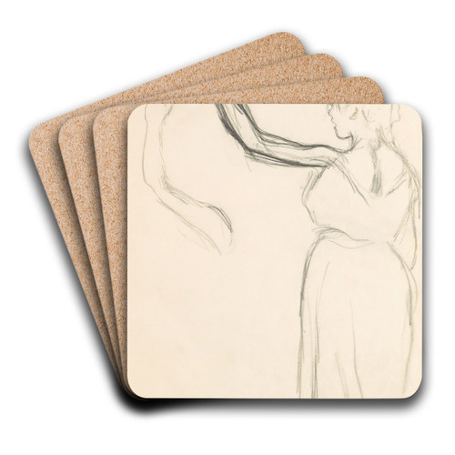Figure Studies 16 by Edgar Degas Art Drink Coaster set