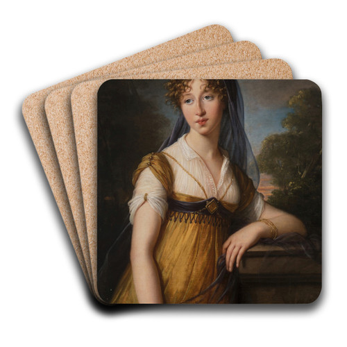 Portrait of a Woman by Elisabeth Louise Vige Le Brun Art Drink Coaster set