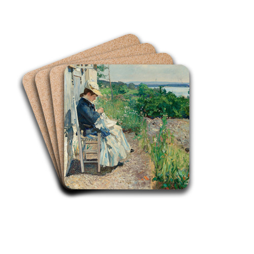 Sunshine, Kalvya by Eilif Peterssen Drink Coasters - set of 4