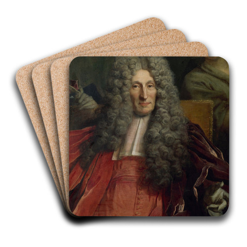 Portrait de Charles Boucher d'Orsay, prvt des marchands de 1700  1708 by Nicolas de Largillire Art Drink Coaster set Portrait de Charles Boucher d'Orsay, prvt des marchands de 1700  1708 by Nicolas de Largillire Art Drink Coaster set