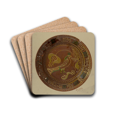 Pa. German Plate by William L. Antrim Drink Coasters - set of 4