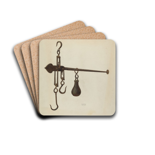 Scales by Harry Grossen Drink Coasters - set of 4 Scales by Harry Grossen Drink Coasters - set of 4