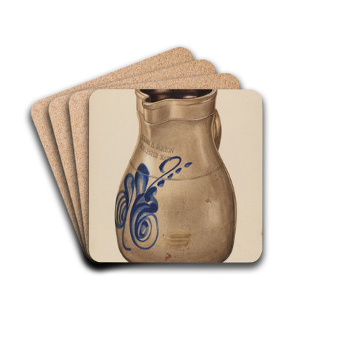 Pitcher by John Tarantino Drink Coasters - set of 4 Pitcher by John Tarantino Drink Coasters - set of 4