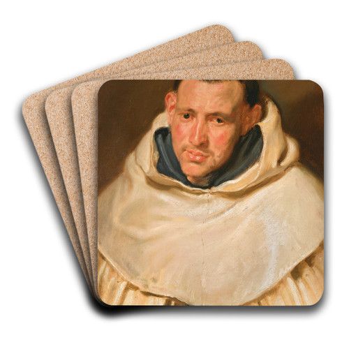 Portrait of a Carmelite monk by Anthony van Dyck Art Drink Coaster set