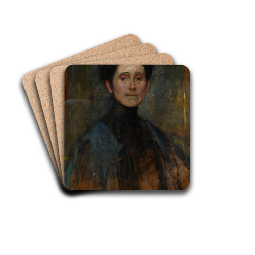 Self-Portrait by Olga Boznanska Drink Coasters - set of 4
