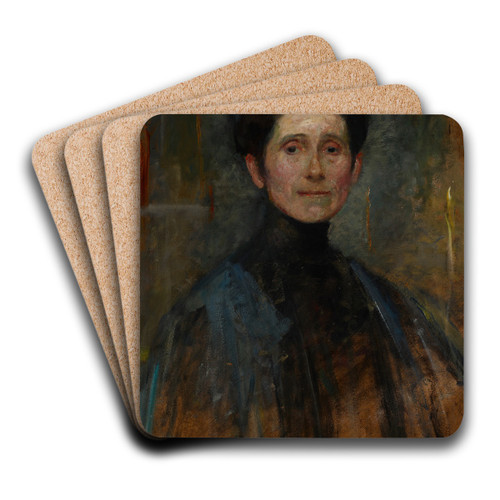 Self-Portrait by Olga Boznanska Art Drink Coaster set
