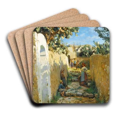 Anacapri by Peder Mrk Mnsted Art Drink Coaster set Anacapri by Peder Mrk Mnsted Art Drink Coaster set