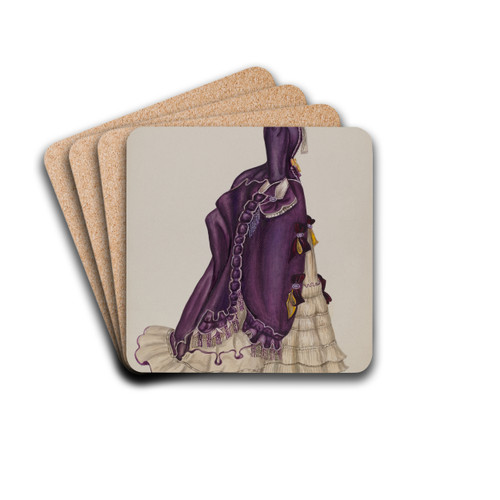 Dress by Mina Lowry Drink Coasters - set of 4