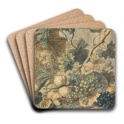 Still Life With Fruit by Jan van Huysum Art Drink Coaster set
