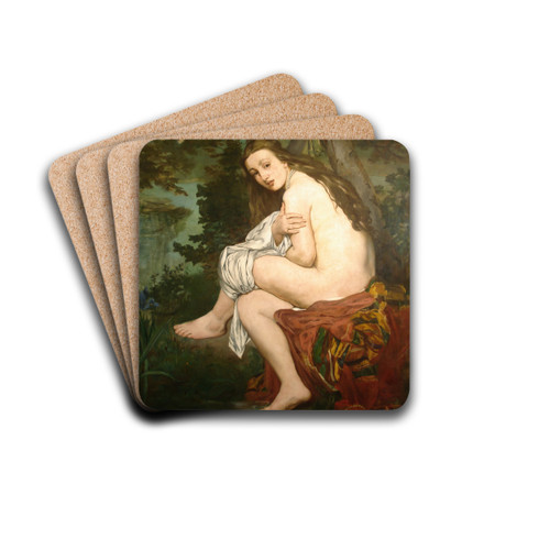 La Nymphe surprise by douard Manet Art Drink Coaster set La Nymphe surprise by douard Manet Art Drink Coaster set