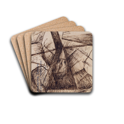 Study for 'Fusion of a Head and a Window' by Umberto Boccioni Drink Coasters - set of 4 Study for 'Fusion of a Head and a Window' by Umberto Boccioni Drink Coasters - set of 4