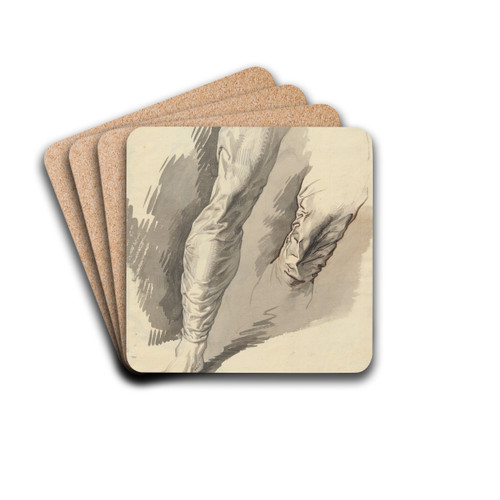 Plooival op twee benen by David Humbert de Superville Drink Coasters - set of 4 Plooival op twee benen by David Humbert de Superville Drink Coasters - set of 4