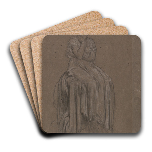 Study for Solitude by Frederic Leighton Art Drink Coaster set