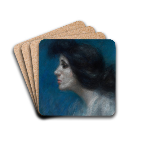 Mrs. Patrick Campbell by Alice Pike Barney Drink Coasters - set of 4