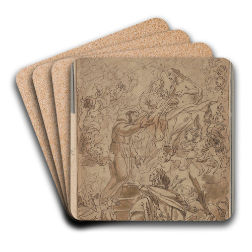 Portiuncula by Cornelis Schut Art Drink Coaster set