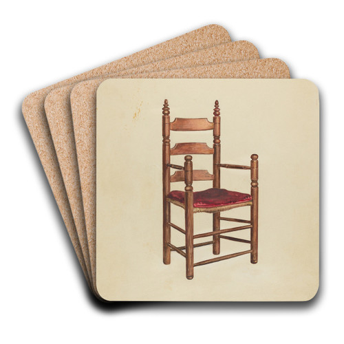 Arm Chair by Florence Choate Art Drink Coaster set