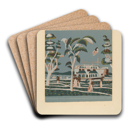 Bandbox Design by American 20th Century Art Drink Coaster set